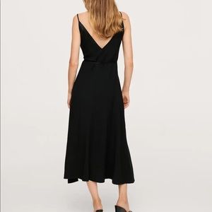 Mango Black Midi Dress